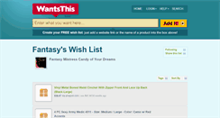 Desktop Screenshot of fantasy-mistress-candy.wantsthis.com