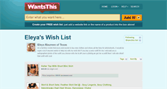 Desktop Screenshot of eleyamaureen.wantsthis.com