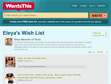Tablet Screenshot of eleyamaureen.wantsthis.com