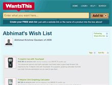 Tablet Screenshot of abhimat.wantsthis.com