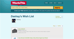 Desktop Screenshot of dashay-b.wantsthis.com