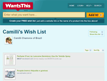 Tablet Screenshot of camilli.wantsthis.com