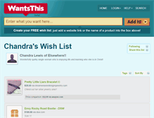 Tablet Screenshot of chandra.wantsthis.com