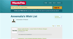 Desktop Screenshot of annemalia.wantsthis.com