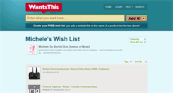 Desktop Screenshot of michele.wantsthis.com