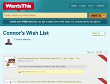 Tablet Screenshot of connor.wantsthis.com