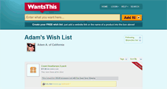 Desktop Screenshot of adam.wantsthis.com